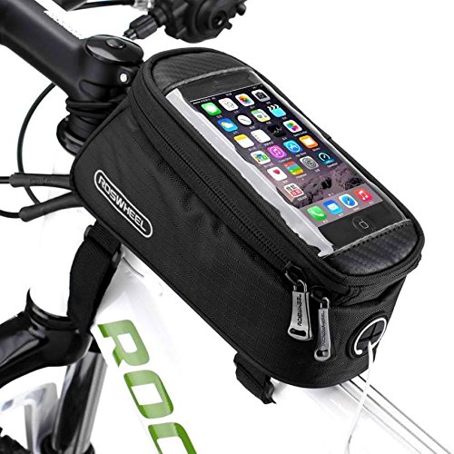 Roswheel Fahrradtasche/Handtasche für Handy, Größe L, Schwarz Cover