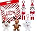 The Elf on the Shelf Plushee Mini Pals 4" Clip-Ons Set of 5, with Exclusive Joy Travel Bag
