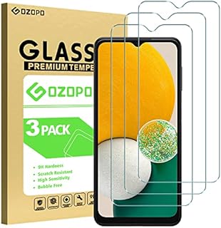 GOZOPO [3 Pack Screen Protector Compatible with Samsung Galaxy A13 4G / Galaxy A13 5G / Galaxy A12, Anti-Scratch Tempered Glass Film
