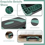 Fitvids Step Aerobic Platform, 31" Exercise Step with 3 levels Adjustable Height - Image 3