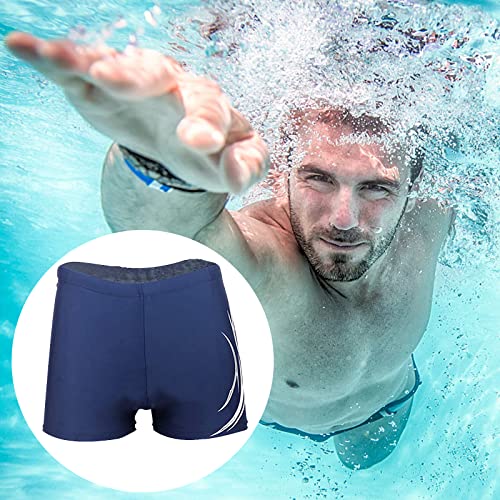 HHD® Swim Trunks, Men's Swimming Trunks in Good Elasticity of High-Tech Material Embroidery Trunks Boxers Briefs Swim Shorts4