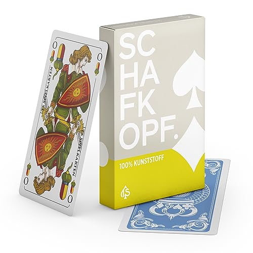 TS Spielkarten Schafkopf Karten aus 100% Kunststoff (Plastik +) Bayerisches Blatt wasserfest - Tarock Binokel Sauspiel
