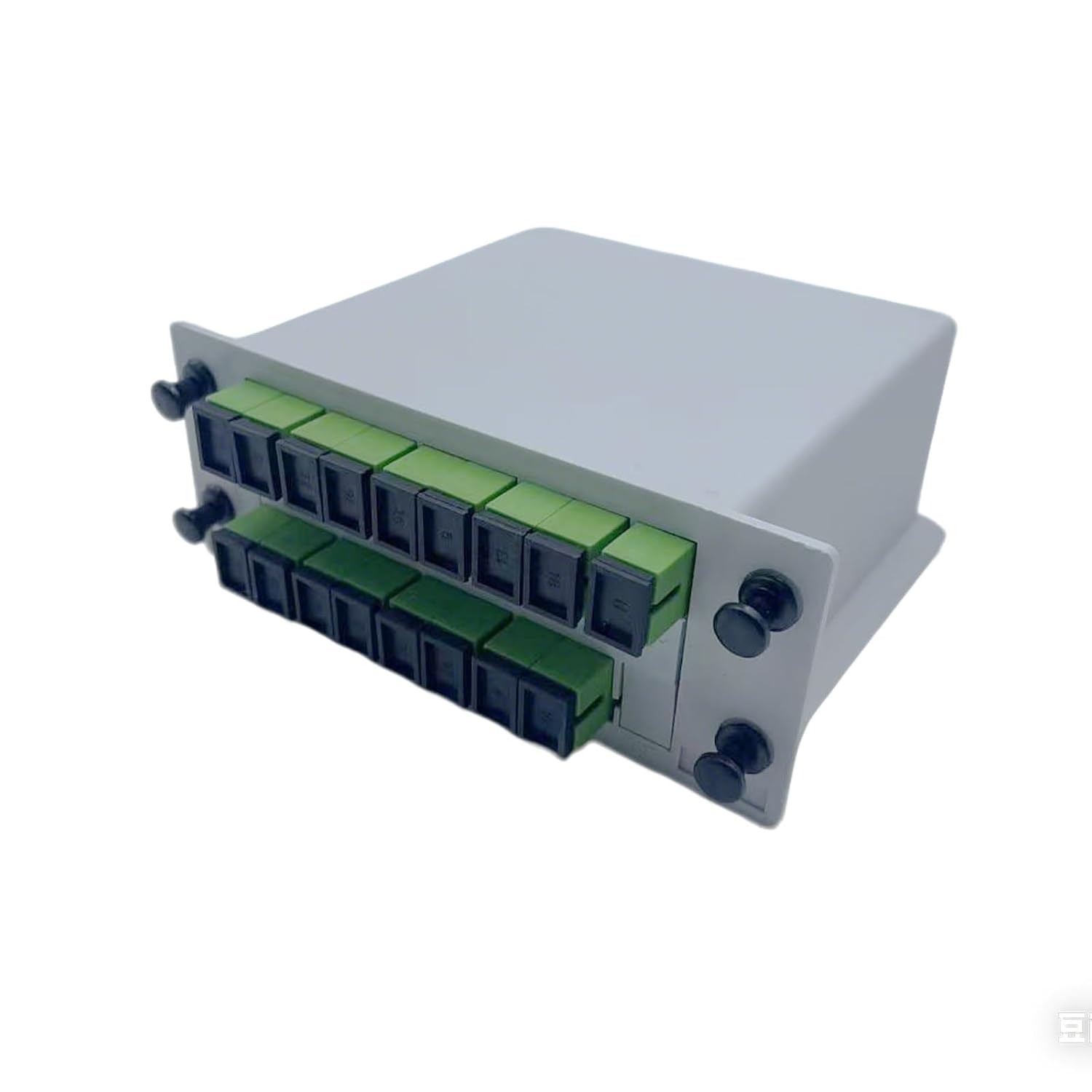 1×16 SC/APC PLC Singlemode Fiber Optic Splitter，Uniformly Distributed Optical Power Media Box Fiber Splitter for EPON, BPON, and GPON 1 PCS