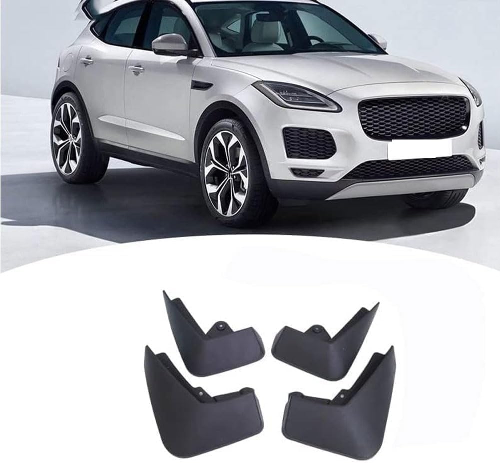 lijiazhe Front and Rear Mud Flaps Splash Guard for Jaguar E-Pace EPACE 2017-2022, No Drilling Auto Mudguards.