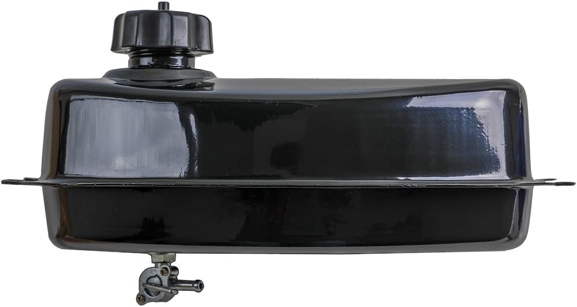 Replacement Fuel Tank with Cap for 110cc 125cc 150cc Kandi Go-Karts Dune Buggies ATV Dirt Bikes 4-Wheeler GY6, 3L Metal Gas Storage Tanks, Kandi SunL Roketa Coolster Taotao