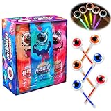 KWOLYKIM Halloween Eyeball Candy Lollipop, Eyes Lollipop with Glow Sticks Individually Warpped or Trick or Treat (10.58oz, 30 Pack)
