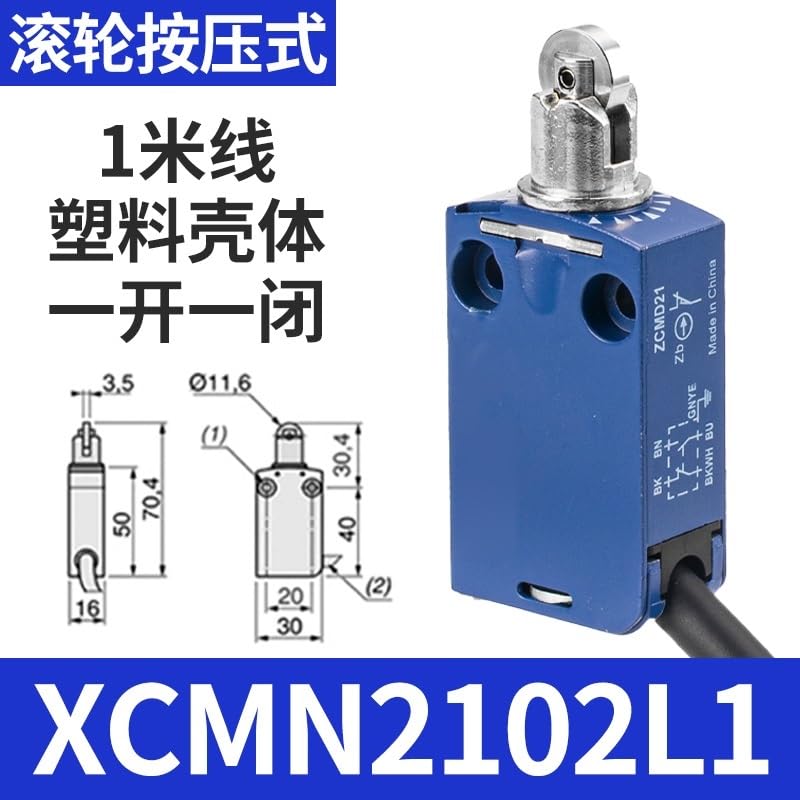 Interrupteur de position XCMN2102L1 étanche avec câble de 1m - 2