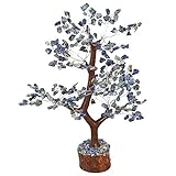 Größe und Materialzusammensetzung des Lapisla-Edelsteinbaums: Der schöne Lapislais-Edelstein-Bonsai-Baum besteht aus kleinen Lapislazuli-Perlen und Silberdraht. Die Größe des Lapislazuli beträgt ca. 25,4–30,5 cm. Die Basis besteht aus Holz- und Kristall-Perlen mit tollem Design. Ein Edelsteinbaum ist ein Baum mit Edelsteinen wie die Blätter und Drähte wie die Zweige und der Stamm und ein Stück Holz als Basis und kann einen Raum schaffen, in dem Energie frei fließen kann und auch gute Dinge anziehen.