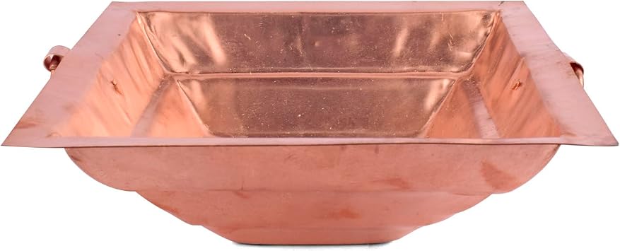 SATVIK Copper Hawan Kund for Pooja l Sacred Copper Havan Kund for Indian Ritualsl Yajnas & Fire Sacrifice l Traditional Puja Essential for Prosperity