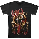 Slayer Men's RIB Pentagram Goat/30th Ann. Back T-shirt Large Black
