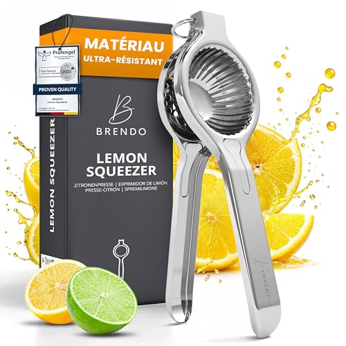 Brendo Presse Agrumes Manuel – Presse Citron Taille Universelle Parfaite pour Tous Les Agrumes I Presse Orange pressage à 100% I Juicer fraîcheur et goût...
