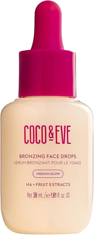Self Tanning Drops (Medium) - Customizable Gradual Face Tanner, Hydrating Bronzing Drops with Hyaluronic Acid for a Natural, Glowing Sunless Tan, Vegan, Cruelty Free | 1 Fl Oz