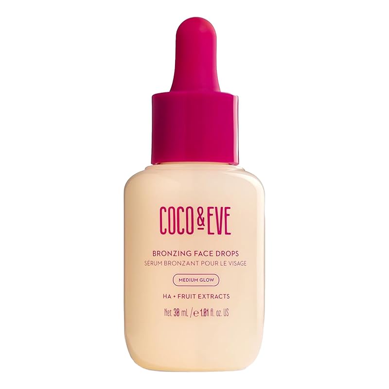 Coco & Eve Sunny Honey Gotas Autobronzeadoras Faciais Medium, 30 mL