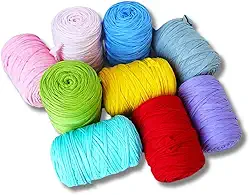 Kit 5 Fio De Malha Ecológico Residual Para Crochê Colorido 80m Reciclável Ecomalha Artesanato (5)