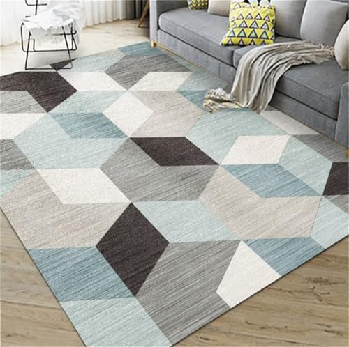 Coussin sol enfant bleu 100x150 et tapis chambre garcon ultra doux - 2