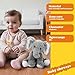 Mikee Fluffie Elephant Stuffed Animals Soft Plush Toy for Baby Girls Boys,12