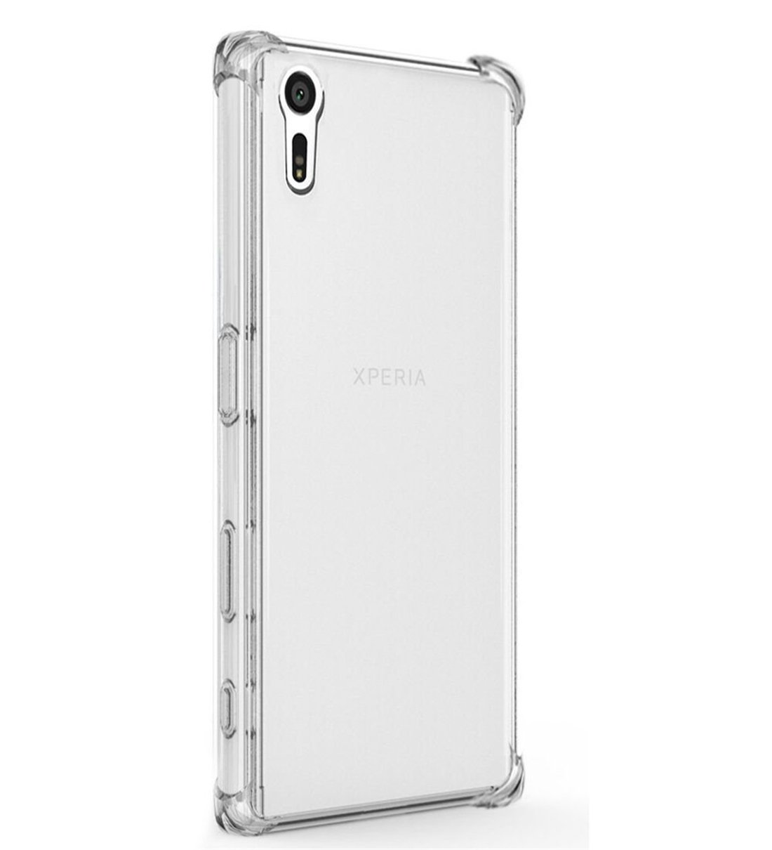 TIYA USTIYA Case for Sony Xperia XA1 Clear TPU Four Corners Protective Cover Transparent Soft funda