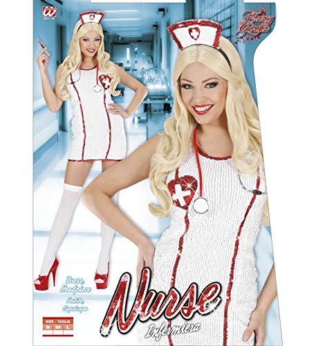 Costume infirmière Widmann idéal pour animer une soirée déguisée rétro - 3