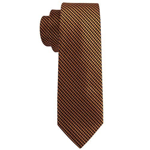 Image of Barry.Wang Silk Men Ties Formal Stripes Necktie and Tie Clip for Wedding Party Business Fashion Classic