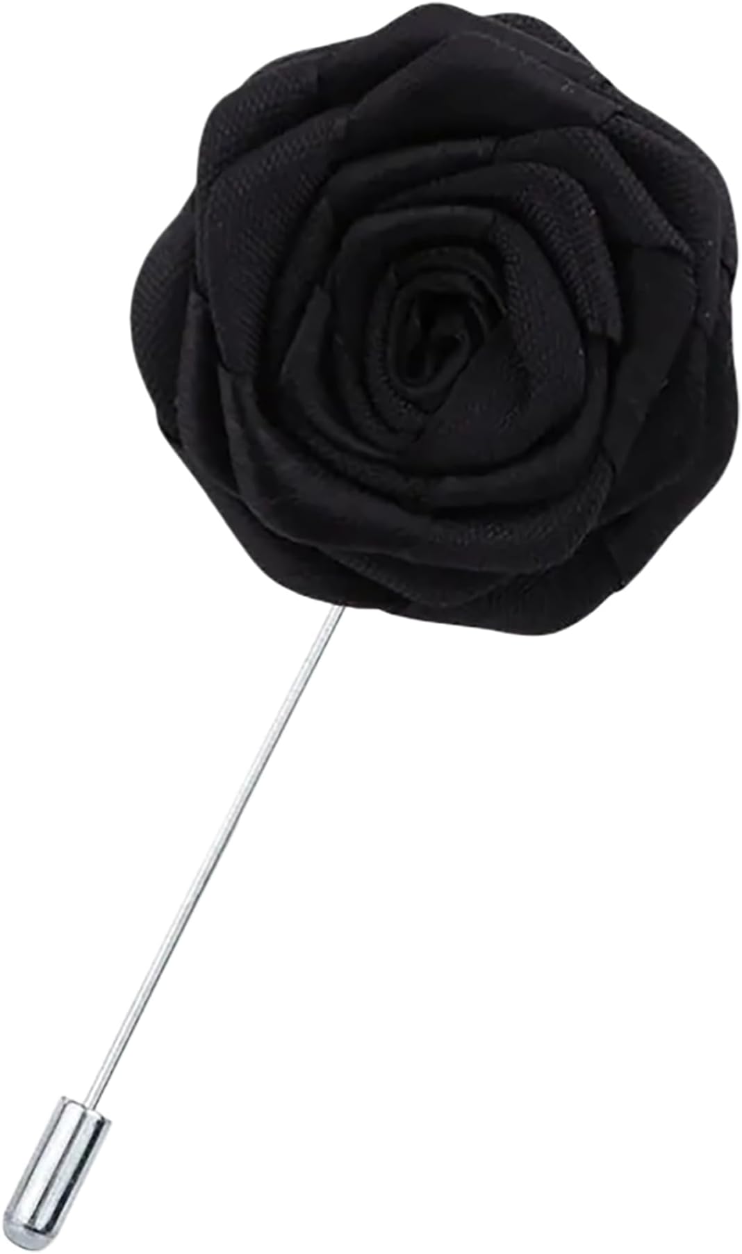 RK Beauty Men's Lapel Pin Satin Flower Boutonniere Pin 12 colours Lapel Pin for suits fashion accessory