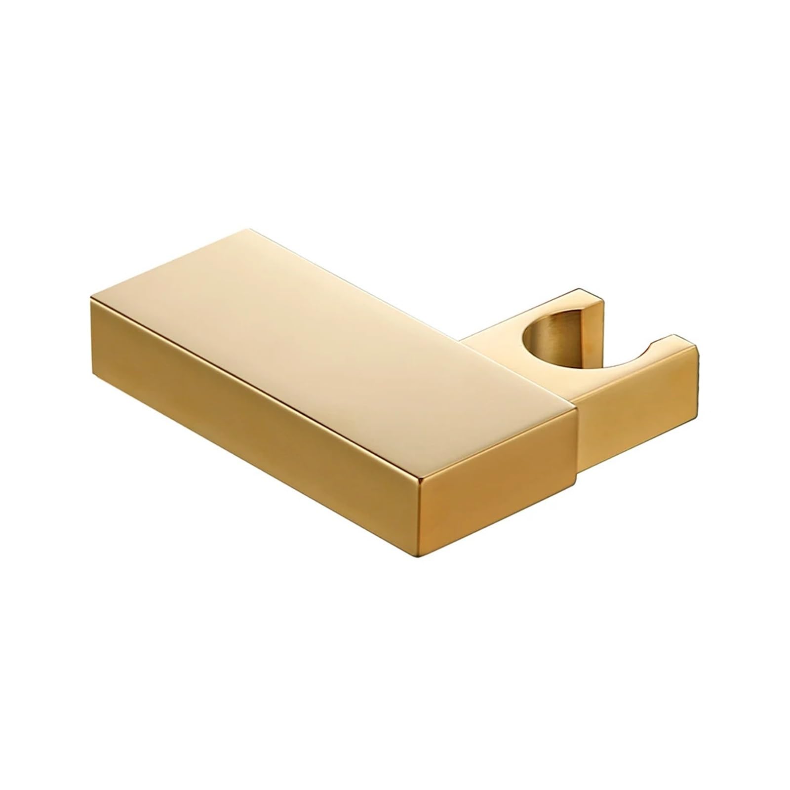 Support de douche laiton massif chrome fixation murale pour pommeau carré fixe