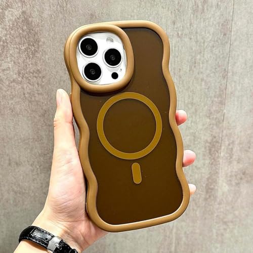 Coque antichoc iPhone 14 Pro ondulée mate pour charge magnétique optimale