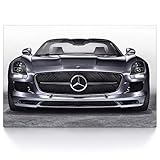 SLS AMG Front CanvasArts SLS AMG Front - Leinwand Bild auf Keilrahmen (80 x 60 cm, Leinwand auf Keilrahmen)