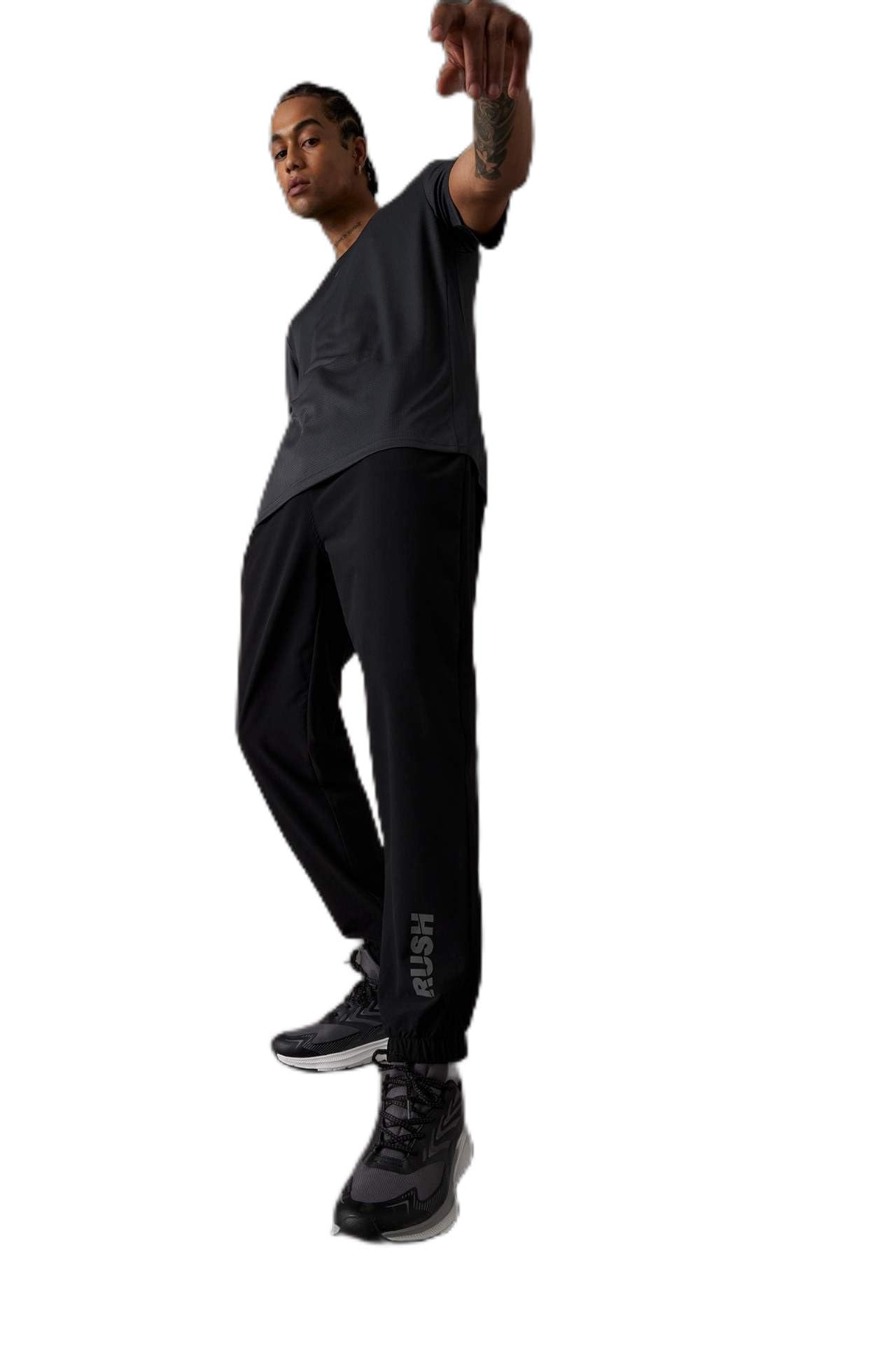DeFactoFit Slim Fit Çift Cepli Dokuma Sporcu Jogger