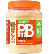 PBfit All-Natural Organic Peanut Butter Powder, Powdered Peanut Spread from Real Roasted Pressed ...