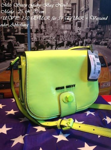 Miss Sixty Bolso Bandolera, Cabby Bag, Amarillo - Gelb (Speedy Yellow  B00831), A01334-XF9389-000000 : Amazon.es: Deportes y aire libre