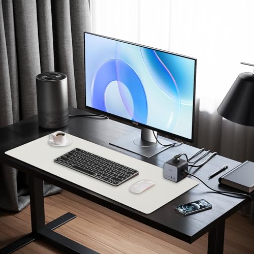 Image of Dry Erase Desk Mat, Erasable Writing White Board for Making Plans | Waterproof Desk Pad, Non-Slip Large Desktop Protector for Office, Home, School 31 inchx13 inch