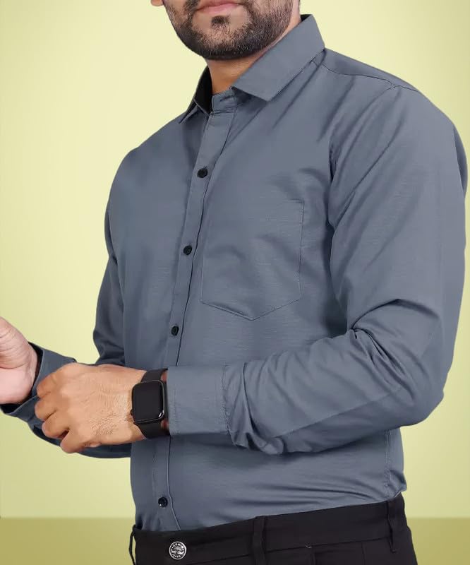 Image of Tee Projekt Combo Casual Shirt for Men Spread Collar Long Sleeve Shirt Casual, Formal, Home