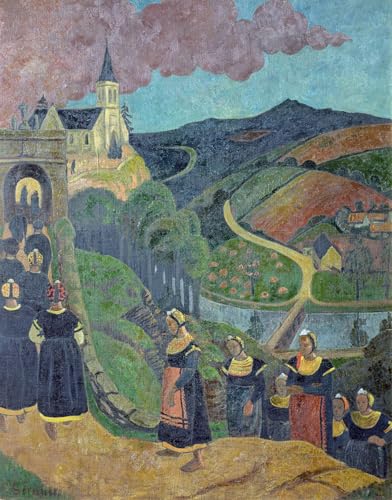 Tableau Impressions d'art Mural Paul Sérusier Le Pardon Décoration Chambre 60x90cm