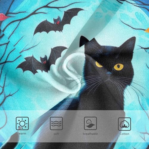 Girls Underwear Toddler 2t Cotton Girl Panties Cute Artistic Briefs Girls Undies Halloween Black Cat Pumpkins3