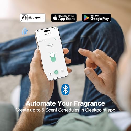 Airversa Waterless Essential Oil Diffuser for Home and Commercial Use, Up to 2000 sq ft 400 mL Capacity, Aromatherapy Scent Diffuser for Large Rooms, Smart Scent Air Machine, ANW-White - Image 5