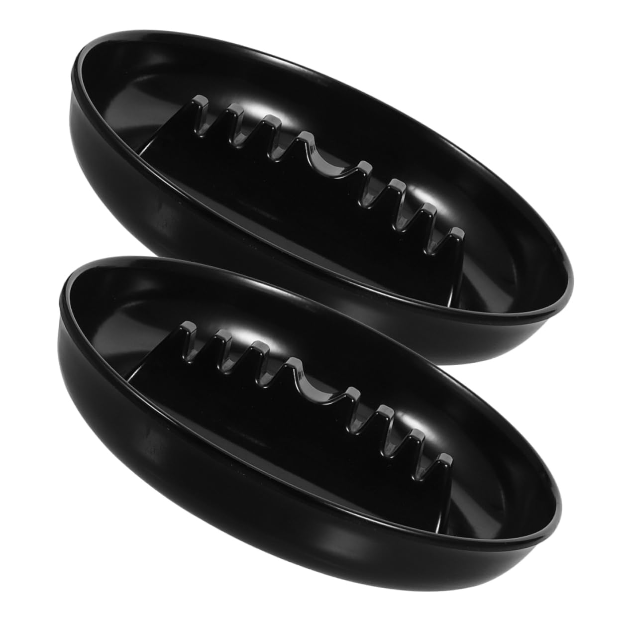 Unomor 2Pcs Car Ash Tray Decorative Ashtrays with Slots Thickened Design for for Automotive Interior Travel Outdoor Use Stylish Ashtrays for Car Supplies