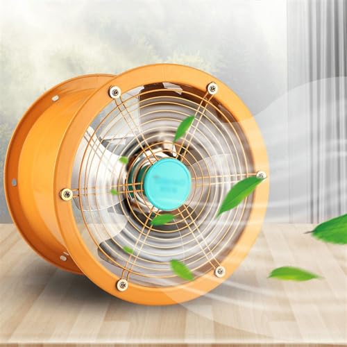 Extractor de ventilación de alta potencia para baño e industria con motor de cobre, aspas de acero inoxidable, para pared o techo, 10 pulgadas miniatura 7
