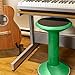 Storex Wiggle Stool – Active Flexible Seating for Classroom and Home Study, Adjustable 12-18 Inch Height, Green (00304U01C)