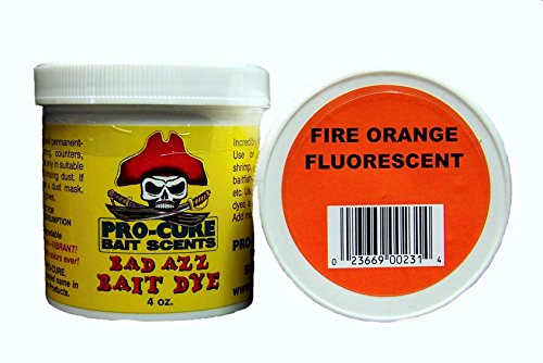Pro-Cure Bad Azz Powder Dye, 4 oz, Fire Orange Fluorescent