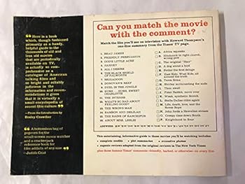 The New York times guide to movies on TV. Edited by Howard Thompson. Introduced by Bosley Crowther