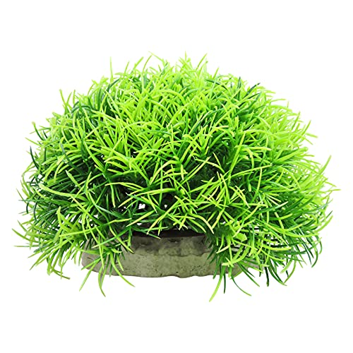 WishLotus Künstliche Aquarium-Kugel aus Kunststoff, rund, Algenkugel für Aquarien, Dekoration für Aquarien, Grün Cover