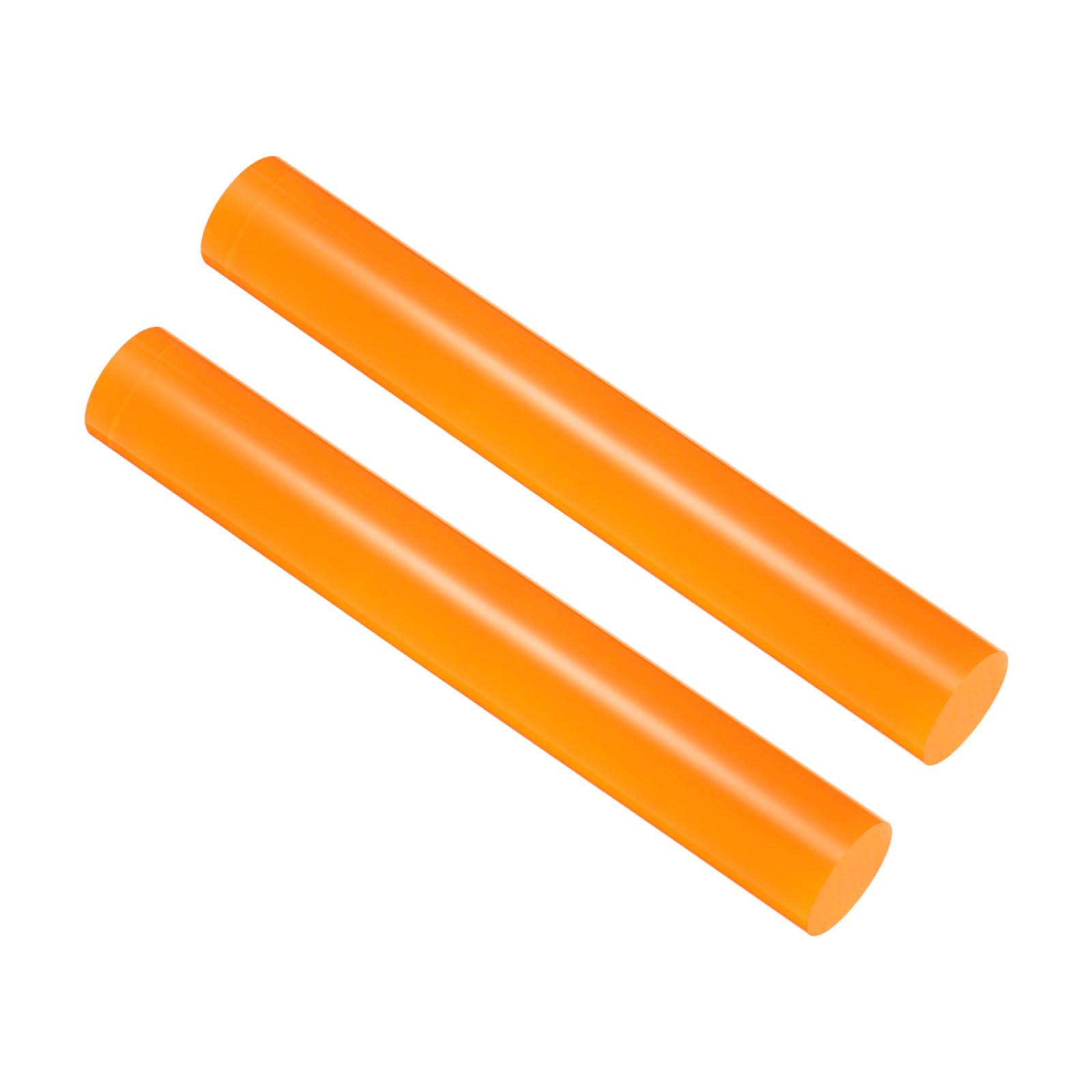 CoCud Acrylic Clay Roller, 7.28 Inch Length 1 Inch Dia., Acrylic Non-Stick Rolling Pin Roller Orange