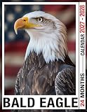 Bald Eagle Calendar 2027 - 2028: 24 Month Planner Jan 2027 to Dec 2028 with US Holidays for Appointments Goals and Notes