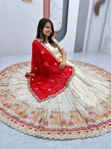 party wear Organza silk material Indian Fancy Parties-Festive lehenga choli For Girls-LC1391, Maroon/Purple3