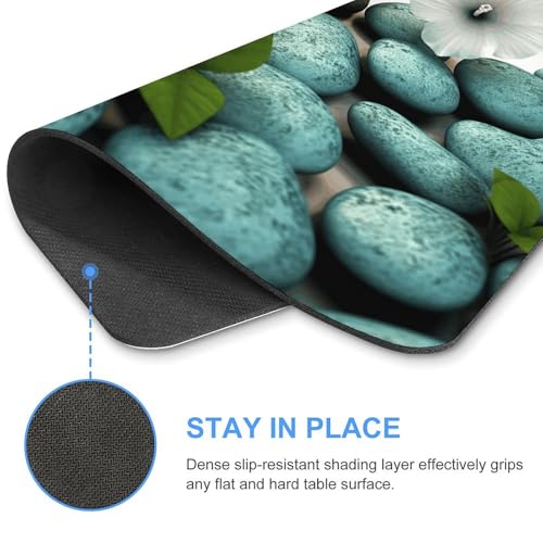 Tapis de souris imperméable Cobblestone avec base caoutchouc stable