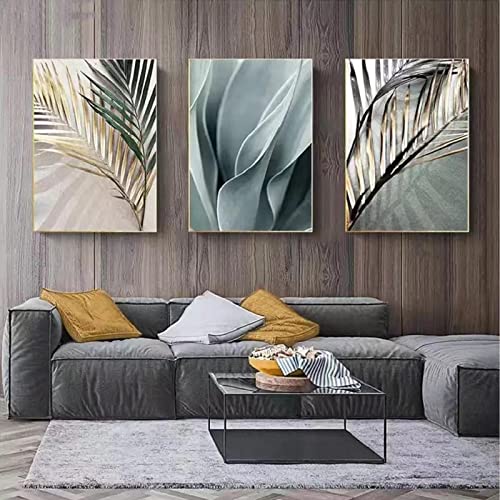 Impression toile affiche décor haut de gamme KEBIA motif feuille verte murale