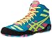 Asics Men's JB Elite Wrestling Shoe,Teal/Flash Yellow/Pink,9 M US/41.5 EU