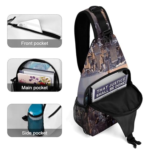 Cross Body Bags New York City Printed Sling Bags Chest Pack Travel Chest Bag Cross Body Shoulder for Men Women4