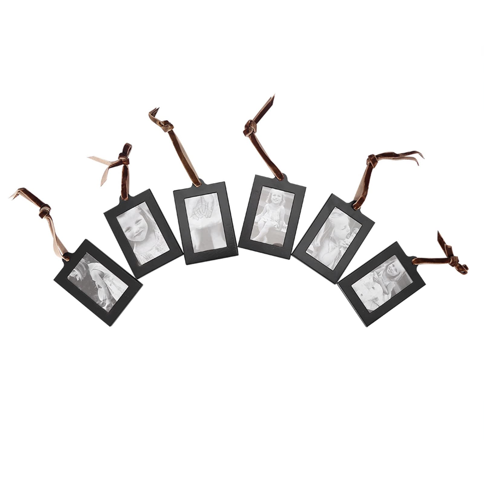 Cornice per foto, albero genealogico, da appendere, per foto, ornamento da tavolo, decorazione per casa e ufficio (S con 6 cornici da 6,4 x 4,6 cm)