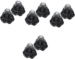 CLISPEED 8 Pcs Roller Skate Brakes Four Wheel Roller Skates Pro Skateboard Adjustable Roller Skates Toe Guards Roller Skates Replacement Roller Skating Brake Tool Roller Skates Supply Black